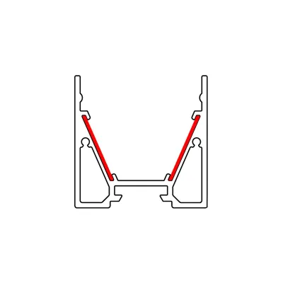 Barthelme Reflektorband 62399817 | Reflektor für Aluprofil CATANIA | 10m Rolle | Breite 15,5mm | symmetrisch | weiß