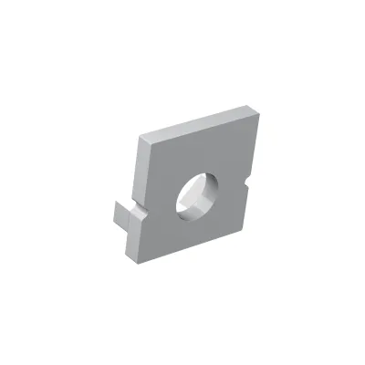 Barthelme Endkappen-Set BARDOLINO MINI 62399257 | Kunststoff | 2 Stück | mit und ohne 4,1mm Bohrung | grau | 10,5x4,5mm