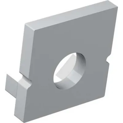 Barthelme Endkappen-Set BARDOLINO MINI 62399257 | Kunststoff | 2 Stück | mit und ohne 4,1mm Bohrung | grau | 10,5x4,5mm