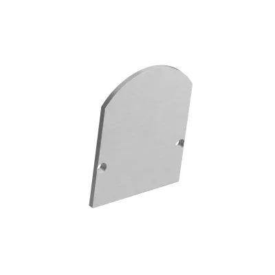 Barthelme Endkappe 62399626 | Endkappen-Set für Profil CATANIA | Aluminium eloxiert | 51,5x40mm | inkl. Schrauben