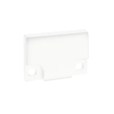Barthelme Endkappen-Set 62398614_9010 | BARdolino flach | Aluminium pulverbeschichtet | 2 Stück | 18,4x3x13 mm | weiß