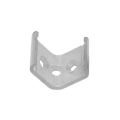 Barthelme Halterset BARdolino Angolo 62399467 | Befestigung für LED-Profil | 2 Halter 4 Schrauben | Kunststoff | grau