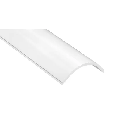 Barthelme Abdeckung 62399792 | halbrund PMMA 2m | homogen blendfrei | symmetrische Lichtverteilung | weiß Kunststoff