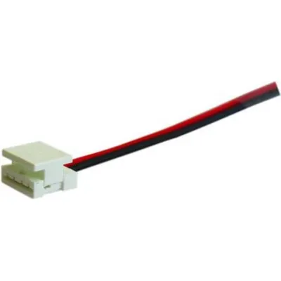 Barthelme LED-Streifen Connector 50070201 | 8mm | 2-polig | Anschlussset | 50cm Kabel | Steckverbinder mit 3M Klebeband