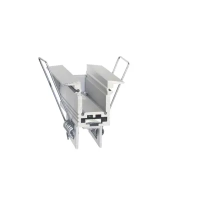 BARTHELME Montagehalterung 62399705 für LED-Profil BARdolino T | mit Spannfeder | Edelstahl | Stahl | 40x22x51mm