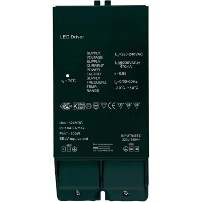 Barthelme Netzteil 66000314 | LED-Steuerung 24V DC 100W 4,2A | IP20 | Kunststoffgehäuse | Innenbereich | nicht dimmbar