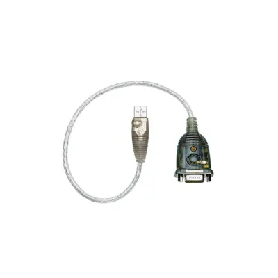 Barthelme USB-RS232 Konverter LEDRSUSB | 9-polig D-Sub Stecker | USB Adapter | 0,35m Kabel | geschirmt | Mehrfarbig