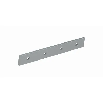 Barthelme Verbinder gerade CATANIA 62398802 | Kupplung für LED-Profile | 2 Stück | Metall, Edelstahl | 80x10,5x1,7 mm