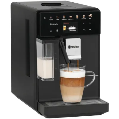 Bartscher Kaffeevollautomat Easy Slim 200 | 15 Programme | Touch-Steuerung | Milchbehälter abnehmbar | 19 bar