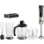 Bild: Bartscher Stabmixer Set 130206 | 5 Stufen | Edelstahl | 700W | Mixen, Pürieren | inkl. Schneebesen & Behälter | silber