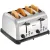 Bild: Bartscher Toaster TBRB40 100374 | 4-Scheiben | Edelstahl | 6 Bräunungsstufen | Brötchenaufsatz | breite Schlitze