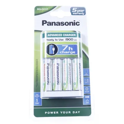 Batterieladegerät BQ-CC17 für Staubsauger Panasonic KKJ17MGD40E Komplett-Set 4x 