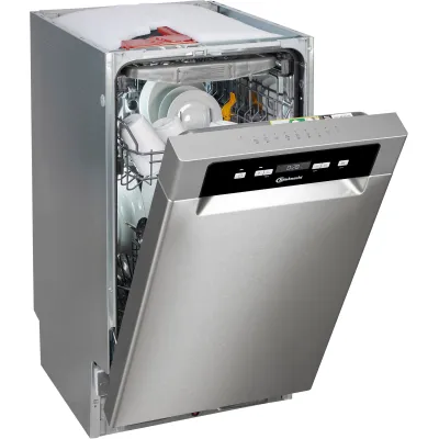 Bauknecht Unterbau-Geschirrspüler BK4UC11BS7A0X 45cm | 11 Maßgedecke | ActiveDry | Edelstahl | Energieklasse C | 41dB
