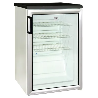 Beko Getränkekühlschrank ADN 140W_BP | Glastür | 130l | LED-Innenbeleuchtung | 85x56x60 cm | Weiß
