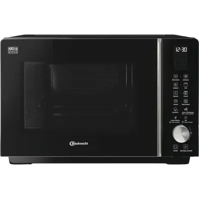 Bauknecht Kombi-Mikrowelle MF 255 B | 25 l Garraum | Grill & Heißluft | Dampfgarer | AutoClean | 800 W | Schwarz