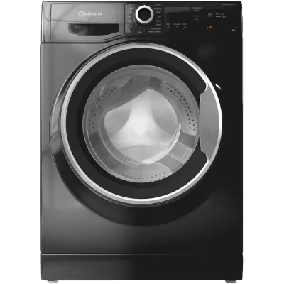 Bauknecht Waschmaschine Frontlader WM BB 814 A | 8 kg | 1400 U/min | Energieklasse A | Active Care | Schwarz/Silber