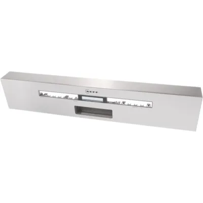 Bedienblende für Geschirrspüler Bosch Siemens 11058386 Edelstahl, 6 Programme, 5