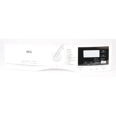 Bedienteilblende für Trockner AEG 140195749019 weiß, Symbole