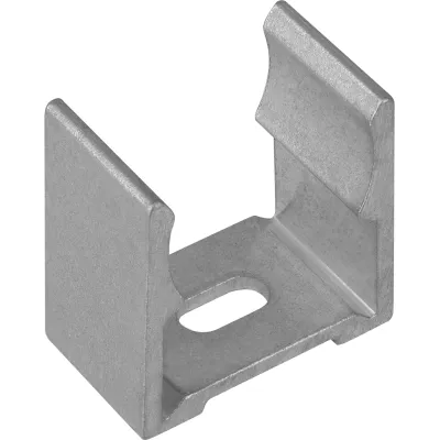 Fränkische Aluminium-Klemmschelle AKS-E 16 | Rohrschelle 16 mm | für Alu Gewinde-ES & Steck-ES | Aluminium unbehandelt
