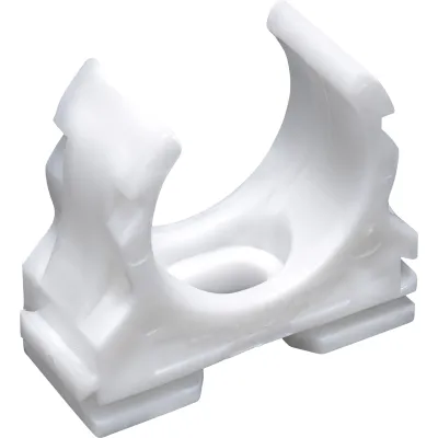 FRÄNKISCHE Kunststoff-Klemmschelle clipfix-UV 32 | Rohrschelle 32 mm | UV-beständig | nicht flammenausbreitend | weiß