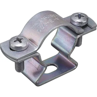 Fränkische Stahlrohr-Abstandschelle SSG-E-V 20570032 | Ø32 mm | Zn-Ni verzinkt | E30/E60/E90 | Edelstahlschrauben