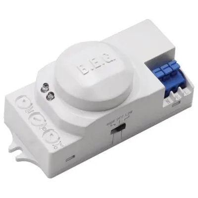 BEG Bewegungsmelder HF-MD1-UP 94401 | Hochfrequenz 360° | Unterputz | 16m Reichweite | IP20 | einstellbar | weiß