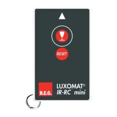 B.E.G. Handsender für Bewegungsmelder | IR-RC-Mini 92090 | Infrarot-Fernbedienung | Mini | Party-Funktion | Grau