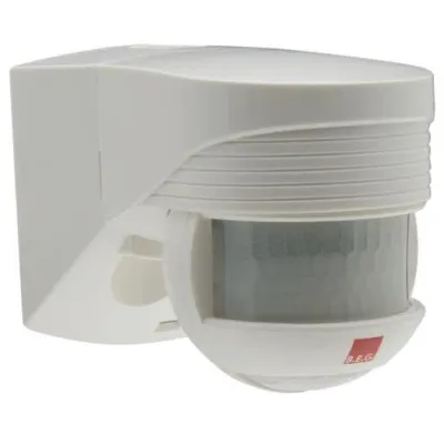 BEG Bewegungsmelder LC-Click-N 140 (91001) | 140° Erfassungsbereich | 12m Reichweite | Unterkriechschutz | IP44 | Weiß