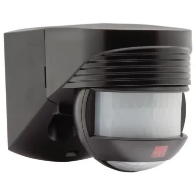 B.E.G. Bewegungsmelder LC-Click-N 140 | 140° Erfassung | Unterkriechschutz | Aufputz | IP44 | 1000W | schwarz