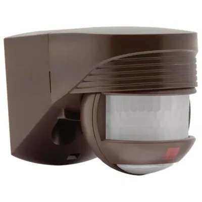 B.E.G. Bewegungsmelder LC-Click-N 200 | 91012 | 200° Erfassungsbereich | Aufputz | IP54 | 12m Reichweite | braun