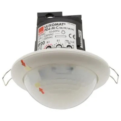 B.E.G. Präsenzmelder PD4-M-2C-K-DE 92143 | Bewegungsmelder Korridor | passiv Infrarot | Deckenmontage | weiß | IP20
