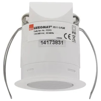 BEG Bewegungsmelder PD11-S-FLAT-DE 92593 | Präsenzmelder Decke | extra flach | 360° Erfassung | IP20 | weiß