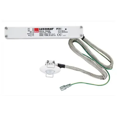 BEG Präsenzmelder PD9-M-1C-DE 92900 | Mini-Deckenmelder 360° | 10m Reichweite | 230V | weiß | IP20 | 2300W | Unterputz