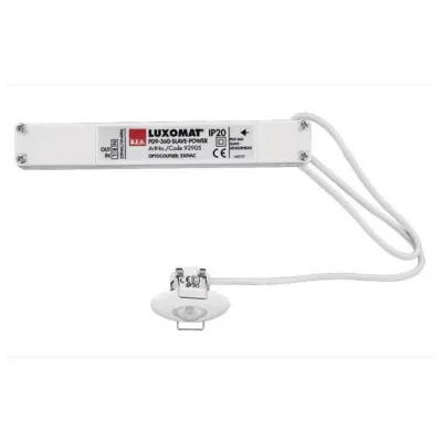 BEG Präsenzmelder PD9-S-DE 92905 | Bewegungsmelder 360° Erfassungsbereich | Deckeneinbau | Mini-Slave | IP20 | weiß