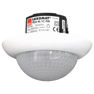BEG Präsenzmelder PD4-M-1C-UP 92575 | 360° Unterputz | Reichweite 24m | 1 Kanal | PIR Sensor | IP20 | weiß