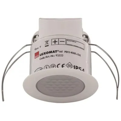 B.E.G. Präsenzmelder PD11-KNXs-FLAT-DX-DE 93523 | KNX Secure | flach | 360° Erfassung | 9m Reichweite | UP | weiß