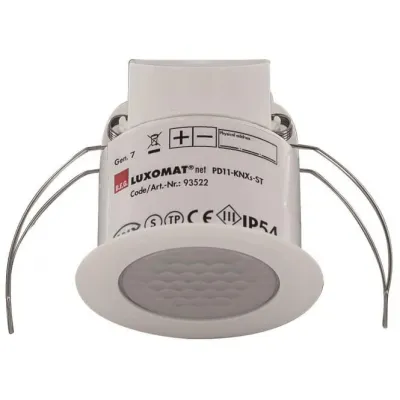 B.E.G. Präsenzmelder PD11-KNXs-FLAT-ST-DE 93522 | KNX Bus | KNX Secure | flach | PIR-Sensor | Mischlichtmessung | weiß