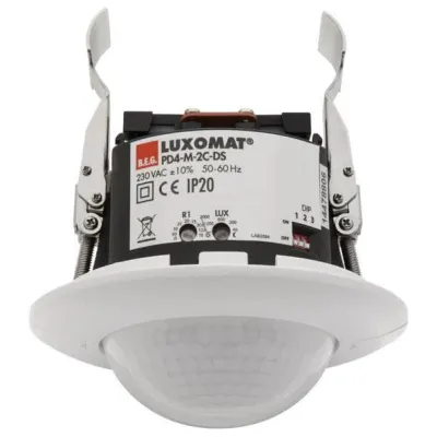 BEG Präsenzmelder PD4-M-2C-DS-DE 92760 | Bewegungsmelder PIR | 2 Kanäle | Deckenmontage | 2300W | IP20 | weiß