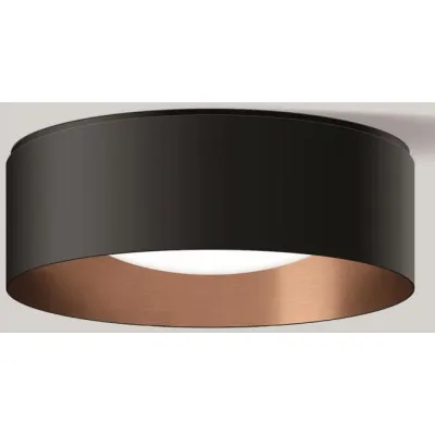 Bega / Limburg LED-Deckenleuchte 51014.6K3 samtschwarz/kupfer 3000K