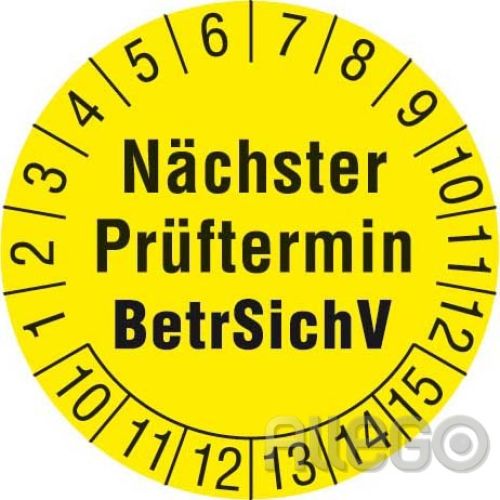 Bild: Beha 1238 Prüfplaketten Durchm.15 mm 25 VE 250 ST