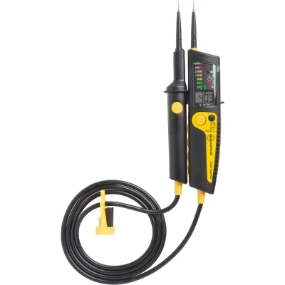 Beha-Amprobe 2100-GAMMA Spannungsprüfer 2-polig | 12–1200V AC/DC | LED/LCD Anzeige | IP64 | Durchgangsprüfung | Schwarz