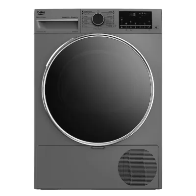 BAUKNECHT AWZB9HPS/PRO Wärmepumpentrockner 9kg | HomeWhiz | WLAN | Gewerbe | 6th Sense 3Dry | Edelstahl | silber