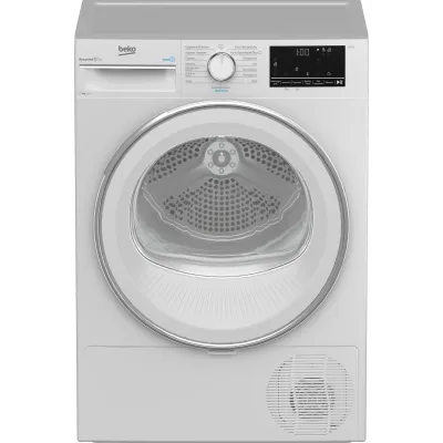 Beko Wärmepumpentrockner B3T42239 | 8 kg | OptiSense Sensor | 15 Programme | AquaWave Schontrommel | SteamCure | Weiß
