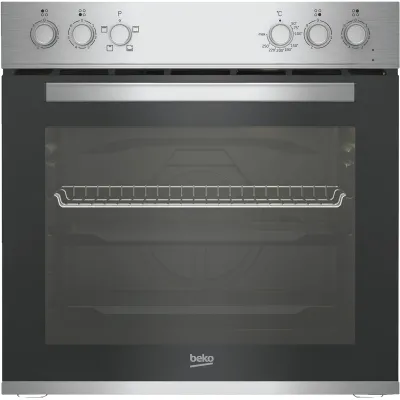 Beko Einbau-Herdset BBUC12020X | Glaskeramik-Kochfeld 4 Zonen | Ober-/Unterhitze | 74L | SteamShine | Grill | Edelstahl