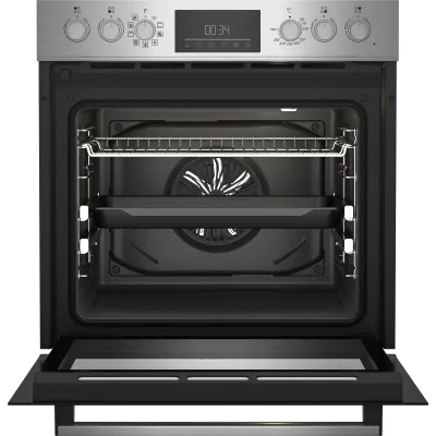 Beko Einbau-Herdset BBUM12341XE | Induktionskochfeld 4 Zonen | Backofen 72L A+ | 8 Heizarten | Edelstahl