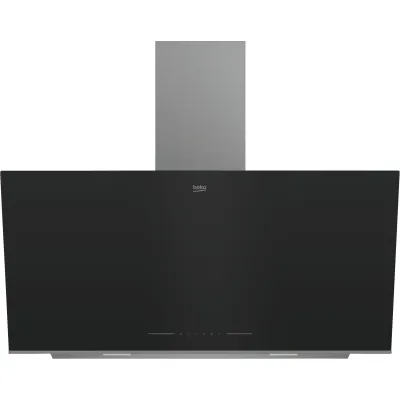 Beko Schräge Dunstabzugshaube BHCA96641BBHS | 90 cm | Touch-Control | LED dimmbar | Energieeffizienz A | 712 m³/h
