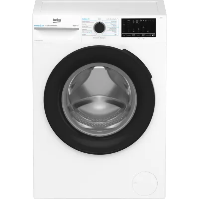 Beko Waschmaschine BM3WFU4741N | 7 kg | 1400 U/min | Dampf-Funktion | Energieklasse A | Nachlegefunktion | XL-Tür | weiß