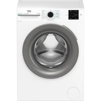 Beko Waschmaschine BM3WFU4841W1 | 8 kg | Frontlader | 1400 U/min | Energieklasse A | SteamCure | Weiß