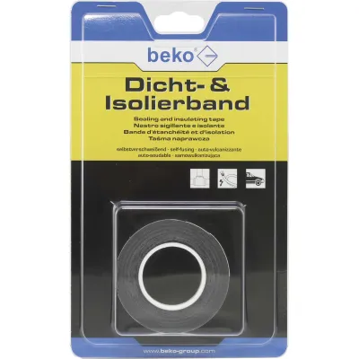 beko Dicht- & Isolierband 19mm x 5m | selbstverschweißend | wasserdicht | temperaturbeständig | schwarz