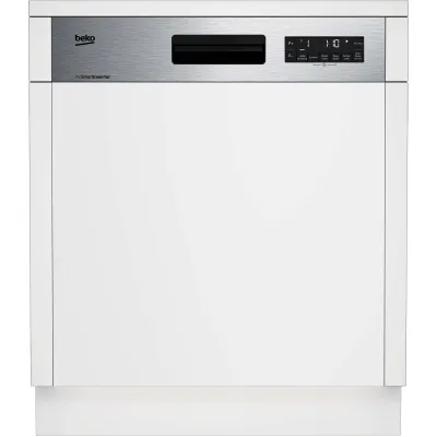 Beko Einbaugeschirrspüler DSN28640X | 60 cm teilintegriert | 16 Maßgedecke | Energieklasse C | 42 dB | Edelstahl
